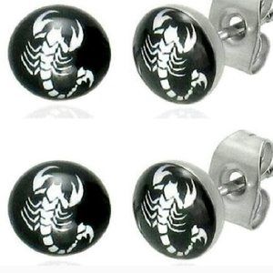 (2-PACK) SCORPIO EARRINGS ZODIAC JEWELRY ASTROLOGY